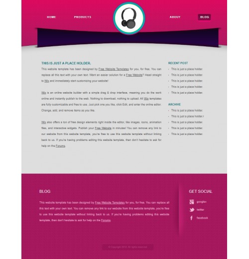 gadget shop site template