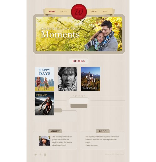 author web template