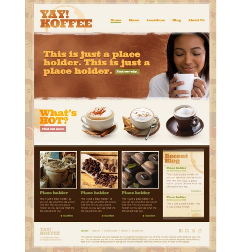 café template