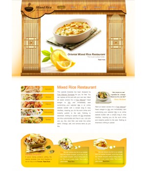 rice restaurant web template