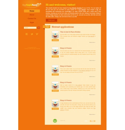 app web template