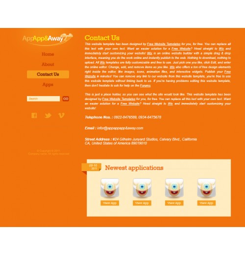 app web template