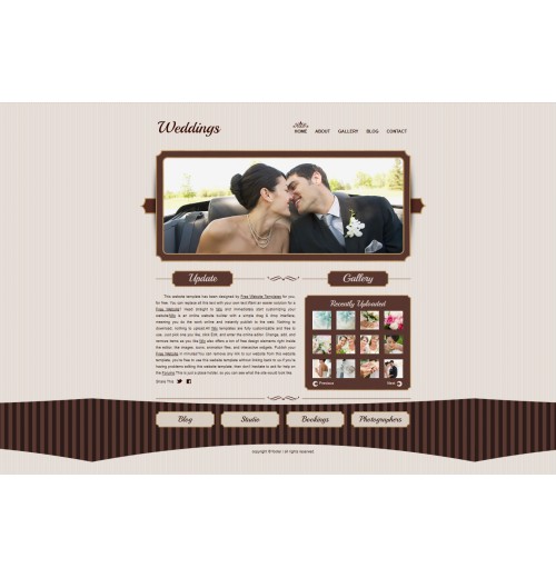 wedding web template