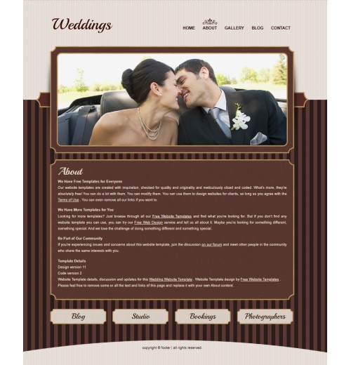 wedding web template