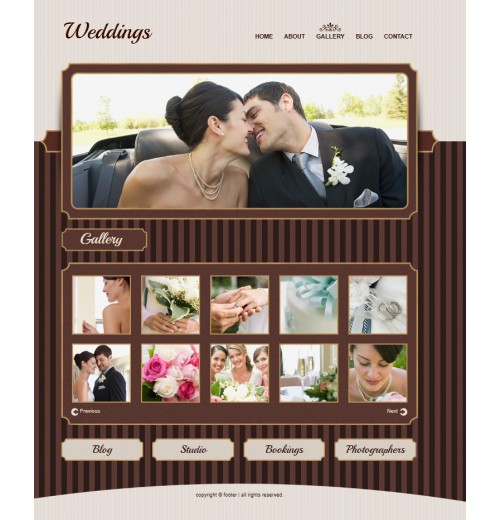 wedding web template