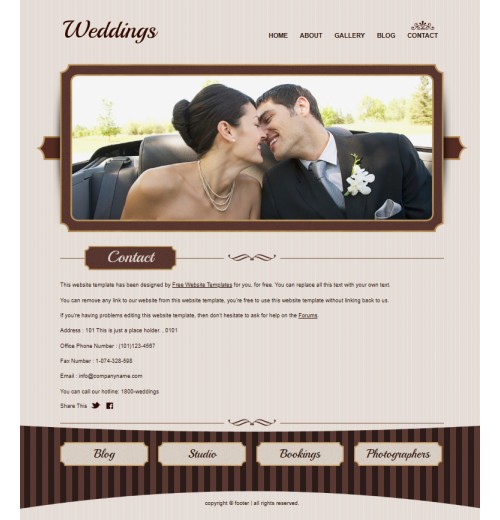 wedding web template