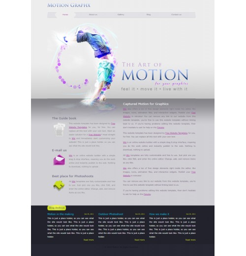 motion site template