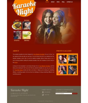 karaoke web template