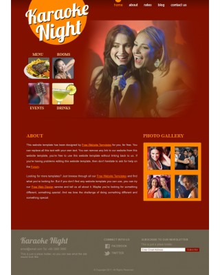 karaoke web template