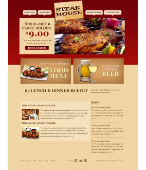 steakhouse web template