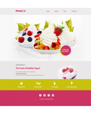 froyo shop template