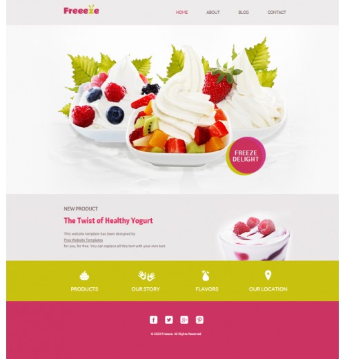 froyo shop template