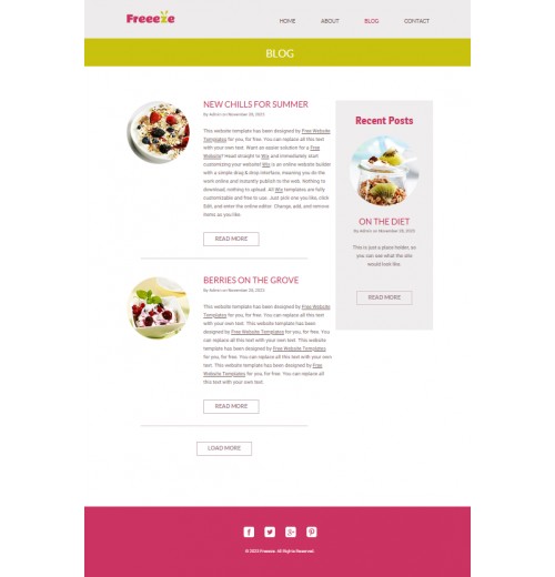 froyo shop template