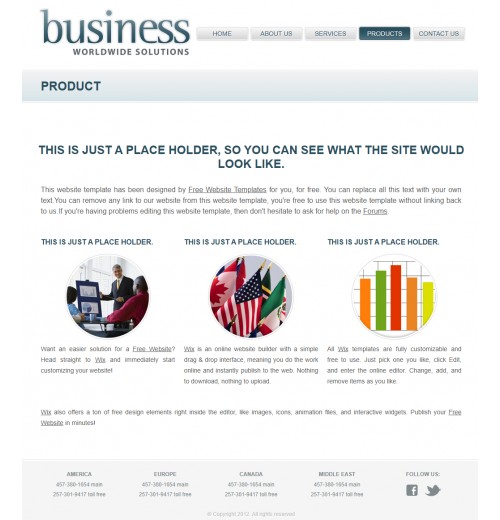 Business template