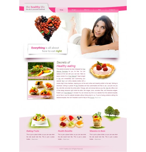 Healthy-living template