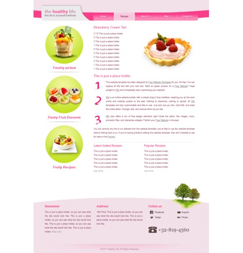 Healthy-living template