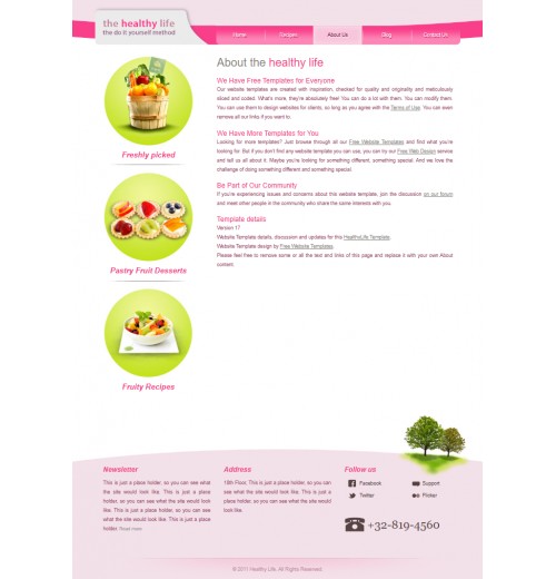 Healthy-living template