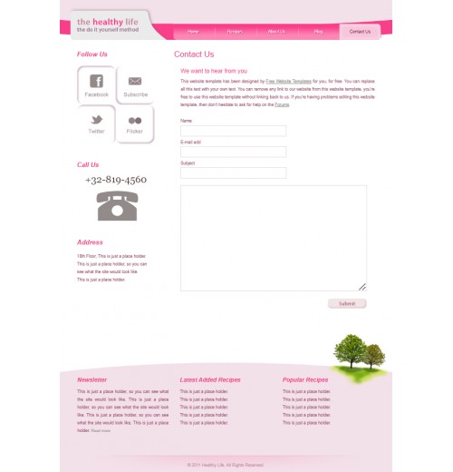 Healthy-living template