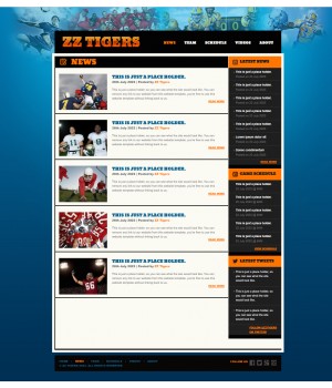 Football site template