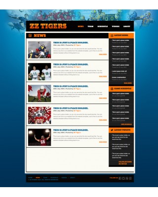 Football site template