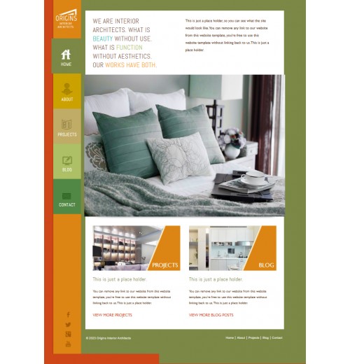 Origin Architects website template