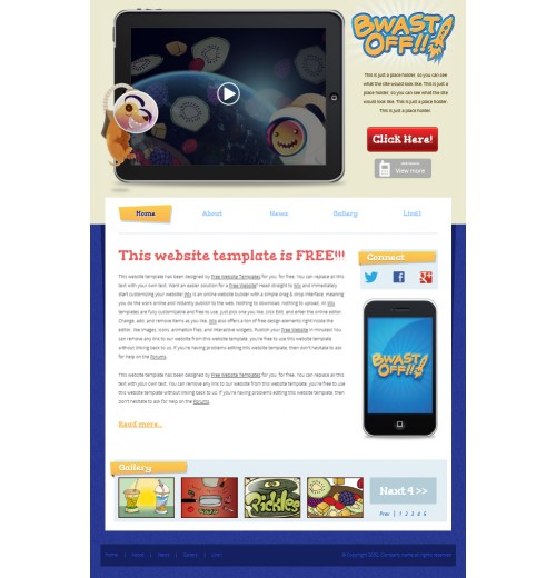 Cartoon app template