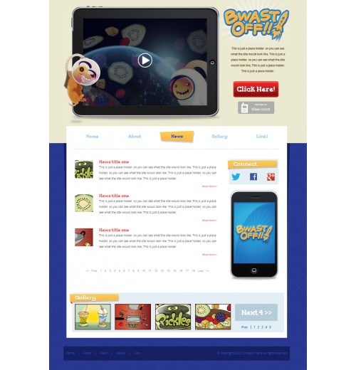 Cartoon app template