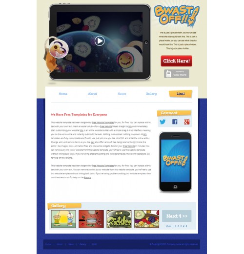 Cartoon app template